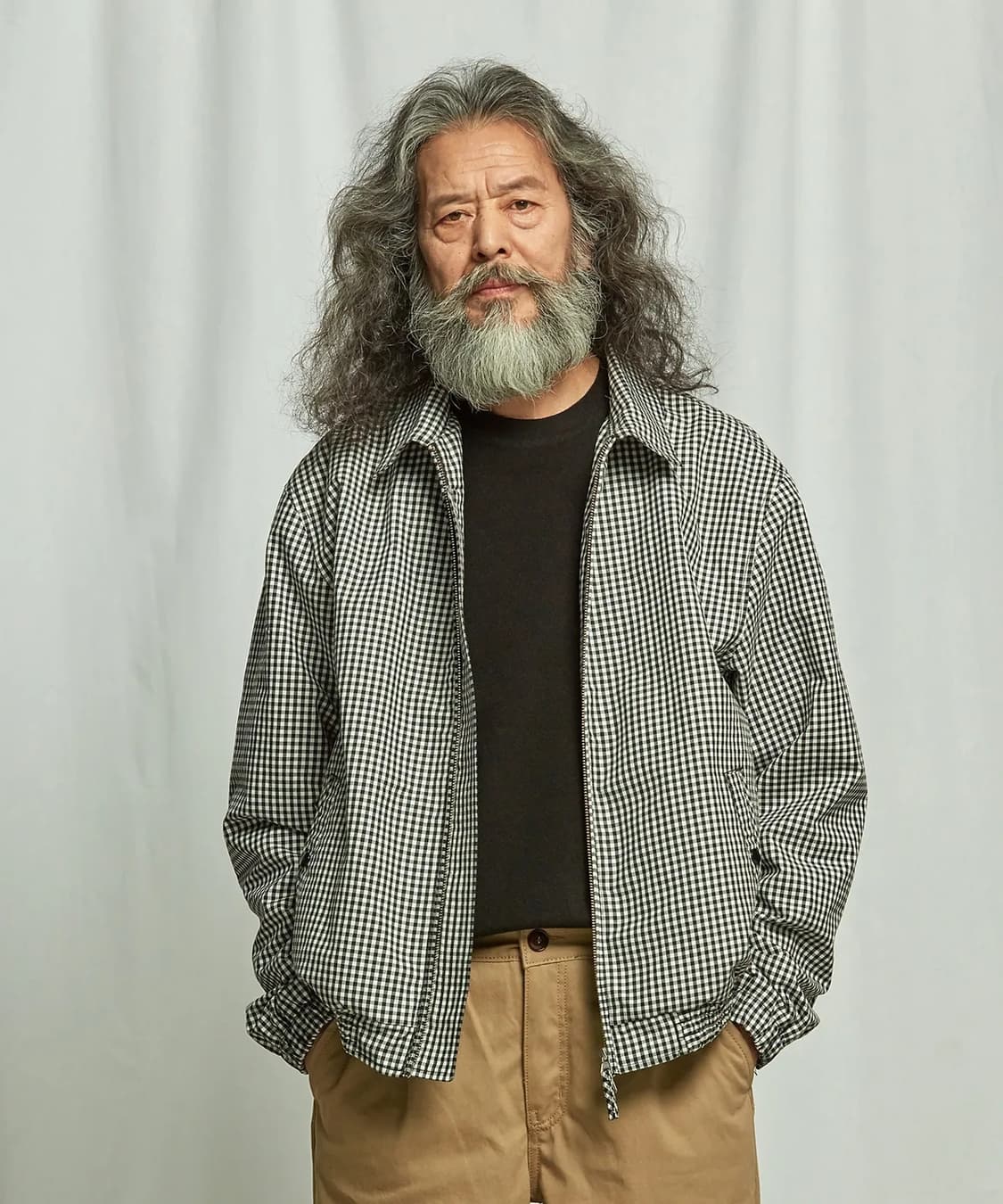 프리즘윅스 gingham체크 블루종 자켓 [M] 상품이미지5