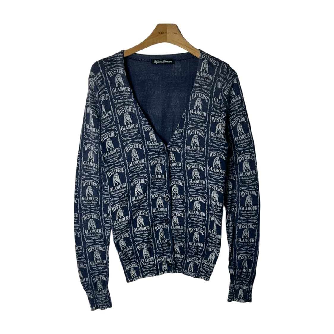 [Hysteric Glamour] 히스테릭글래머 로고 프린팅 가디건 상품이미지1