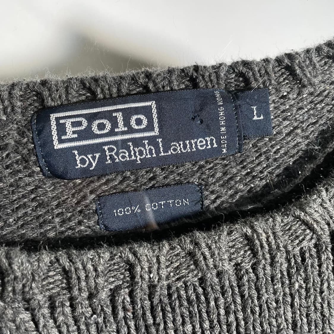 폴로 포니로고 라운드 니트 상품이미지4