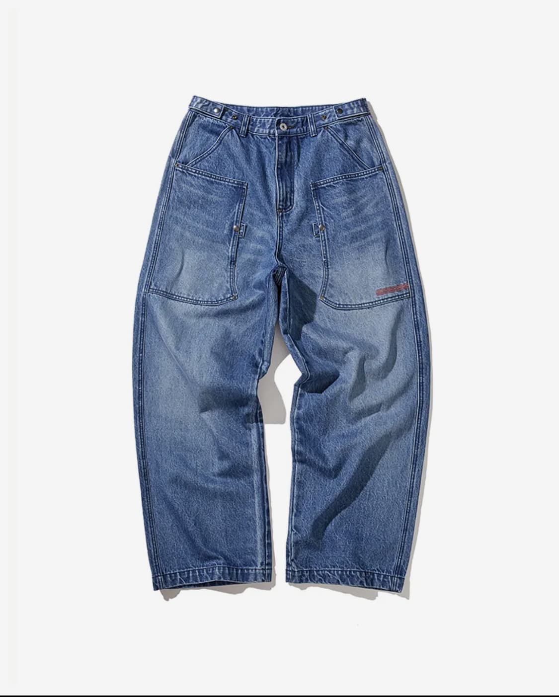 카락터 Army denim work pants / Mid blue 상품이미지2