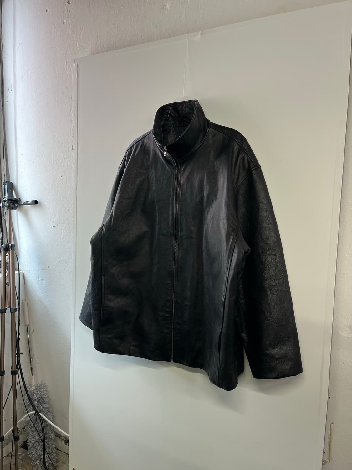 90s 올드갭 풀집 레더 자켓 상품이미지2