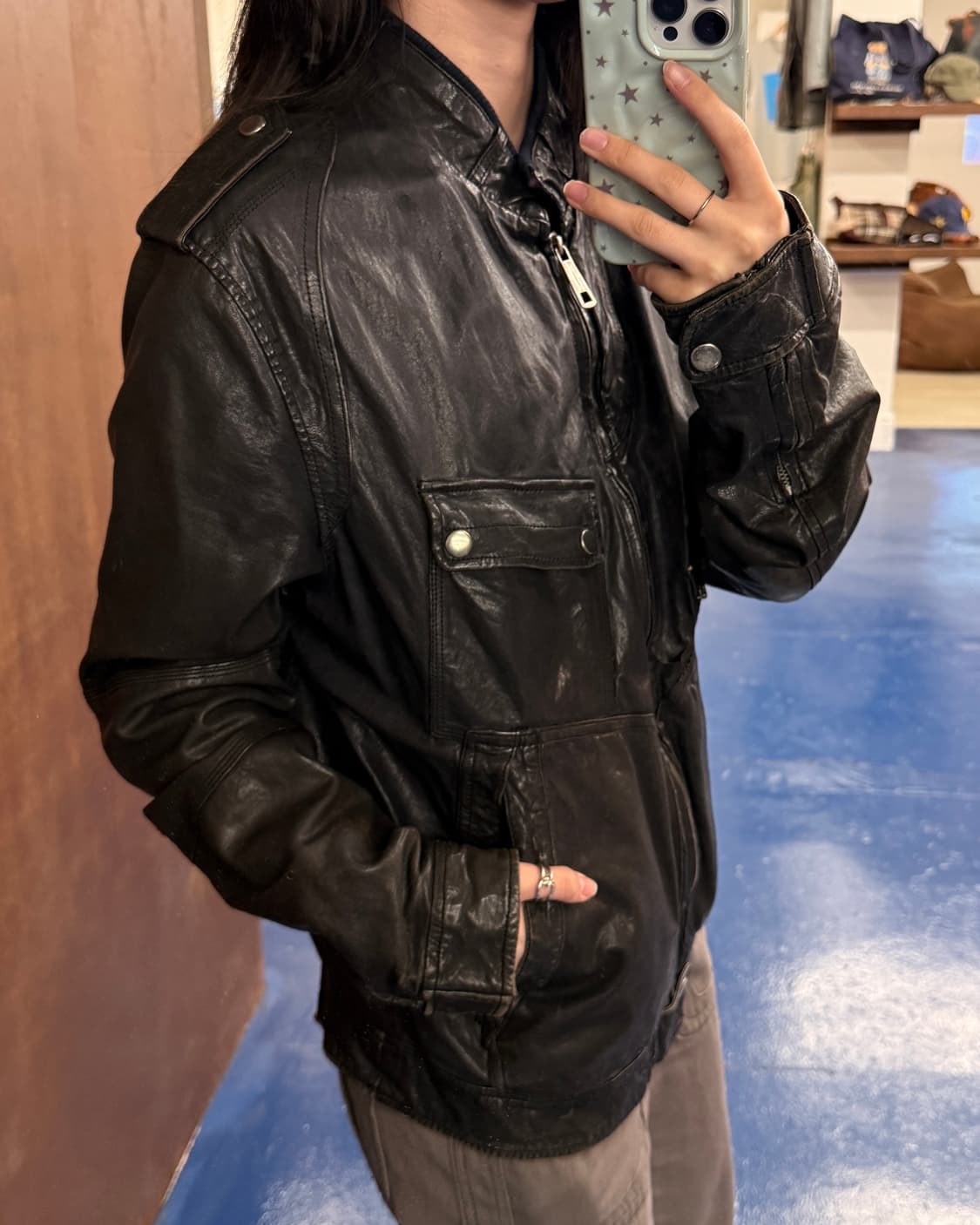 DIESEL 디젤 레더 자켓 상품이미지2