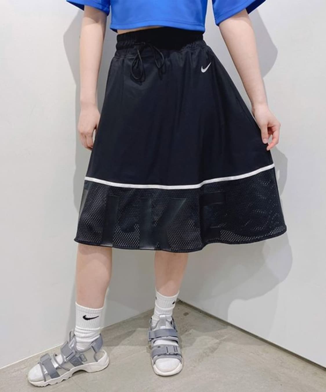 [[여성 M, A급] 나이키(NIKE) NSW 메쉬 스커트 p131 상품이미지1