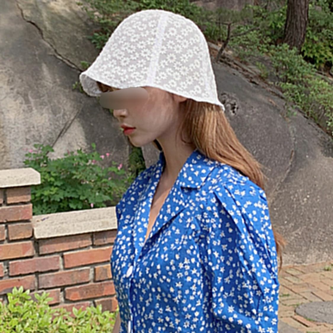 청순 플라워 레이스 버킷햇 상품이미지2
