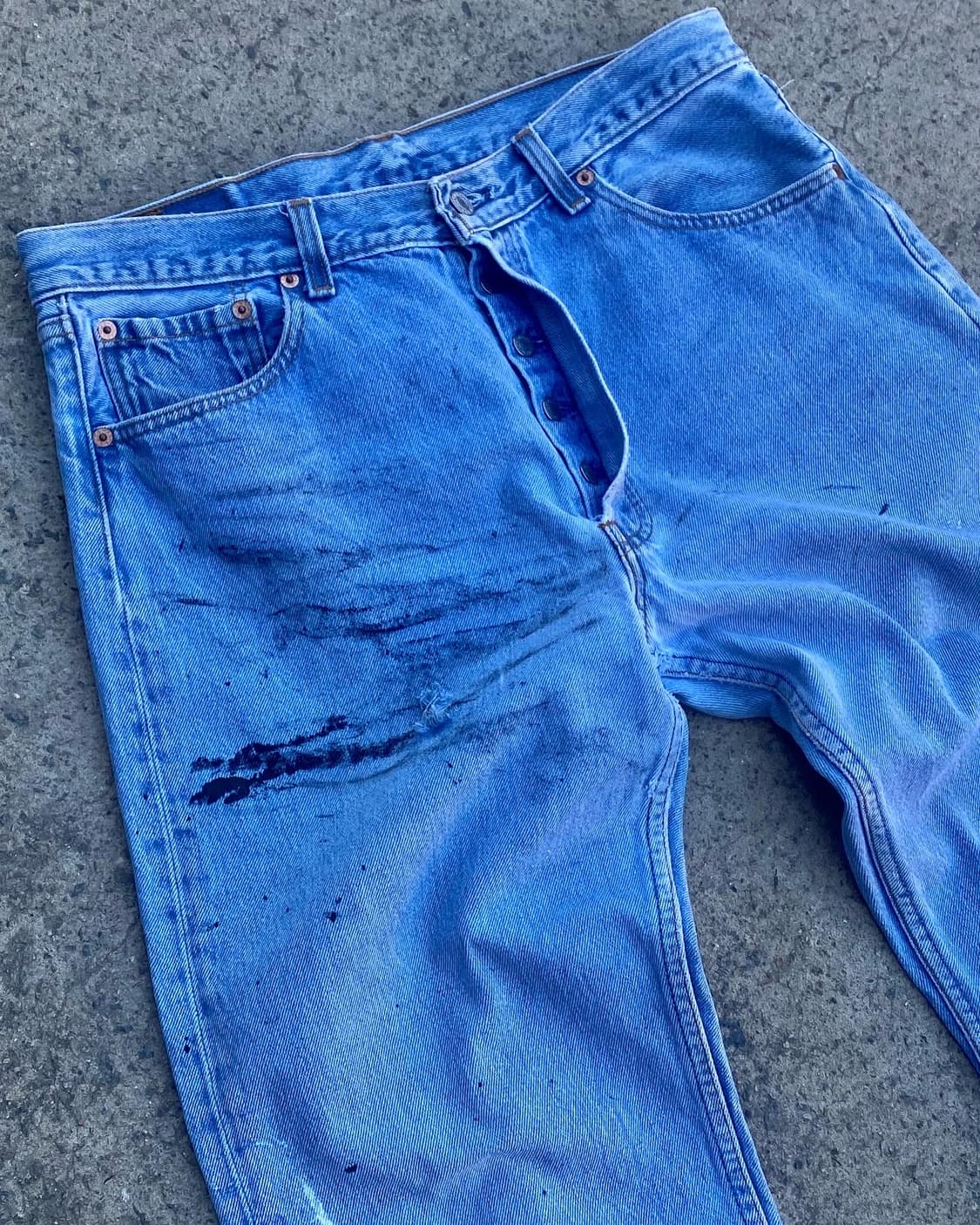 90s Levi's 501 Hard painted  상품이미지4