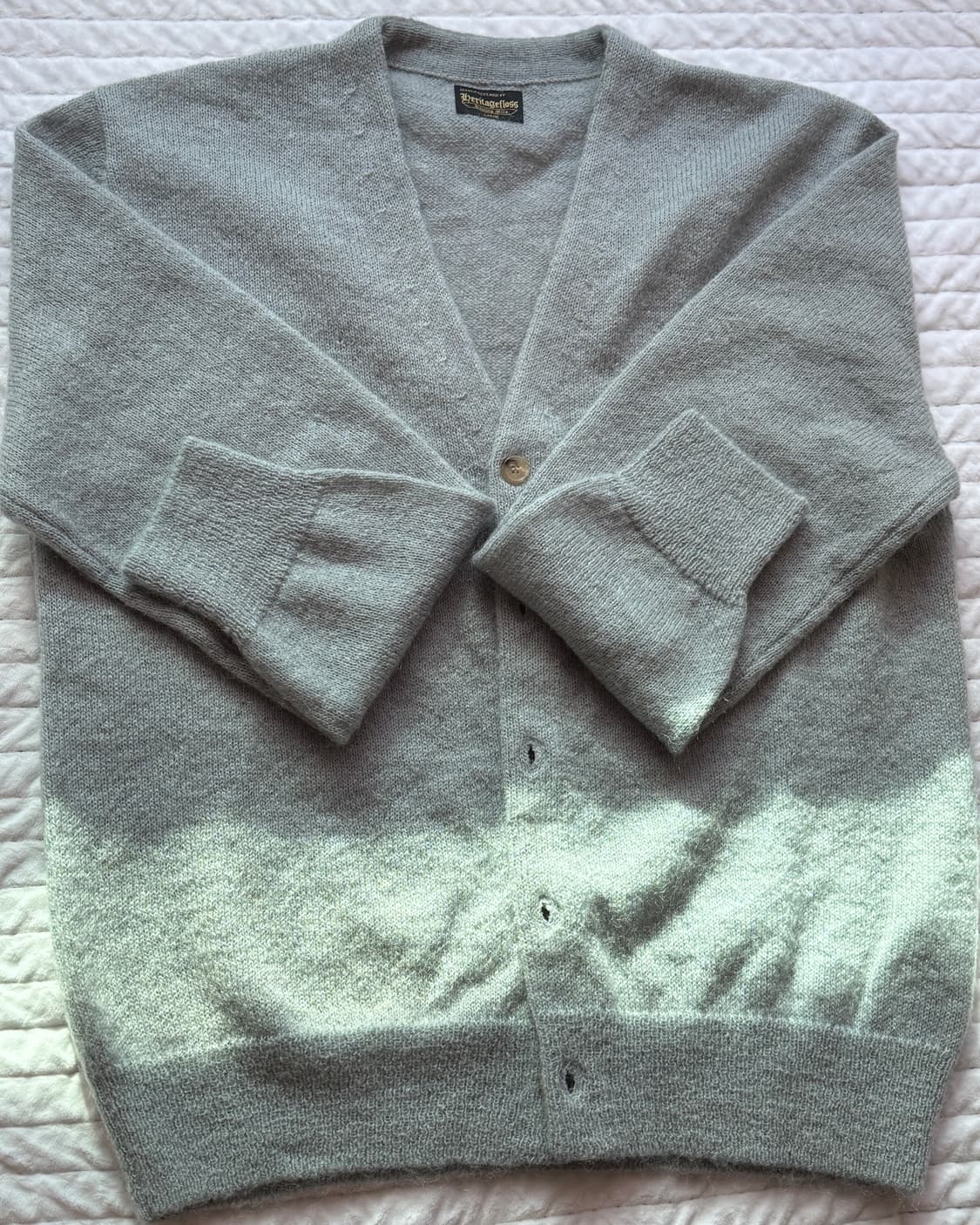 헤리티지 폴로스 모헤어 가디건 실버그레이 (L 사이즈) 상품이미지4