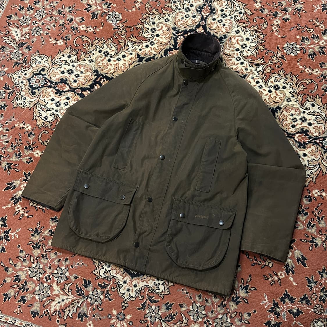 BARBOUR 바버 뷰포트 왁스 자켓 (S-M) 올리브 상품이미지3