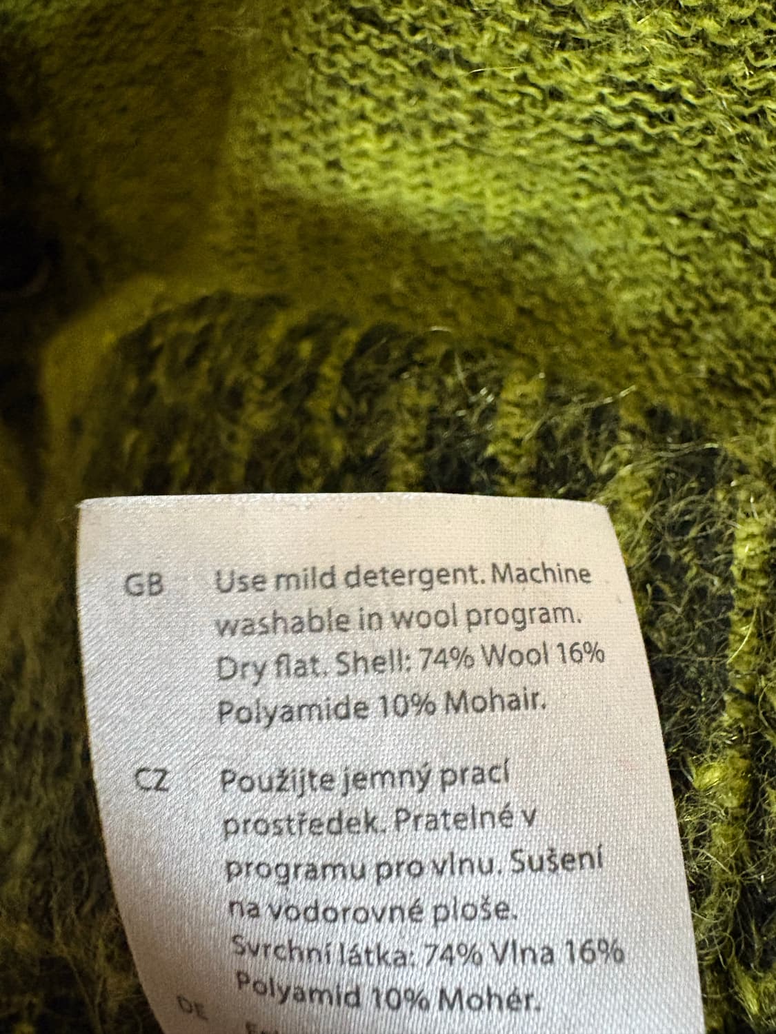 COS 울 모헤어 나일론 칼라블록 가디건 상품이미지5