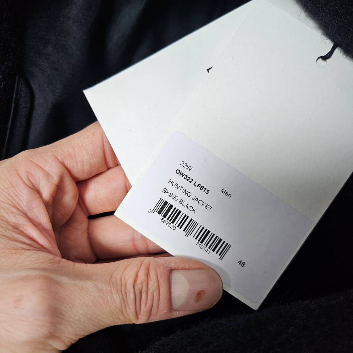 르메르 헌팅자켓 블랙 48사이즈 판매 상품이미지3