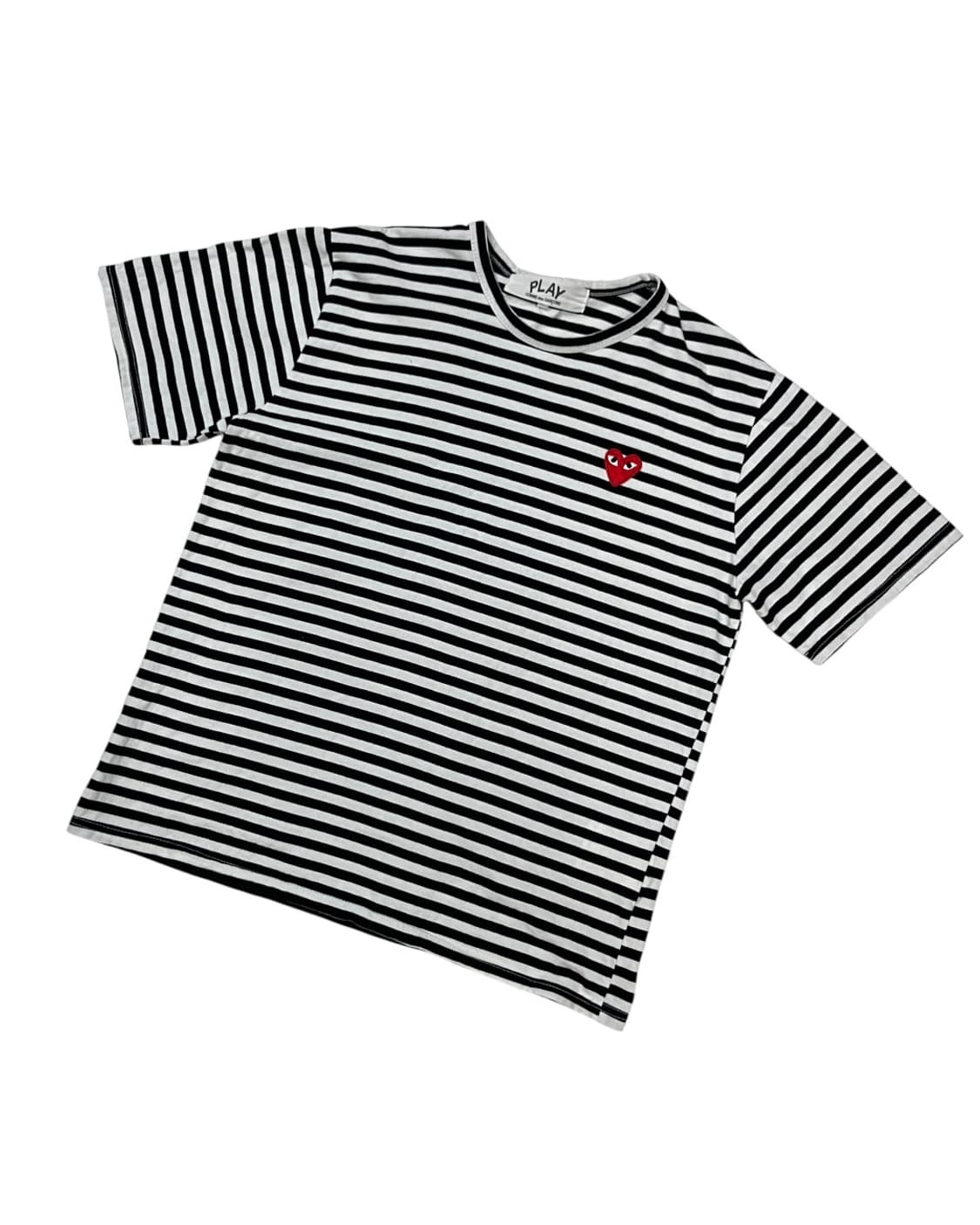꼼데가르송 플레이 스트라이프 반팔티 L 상품이미지2