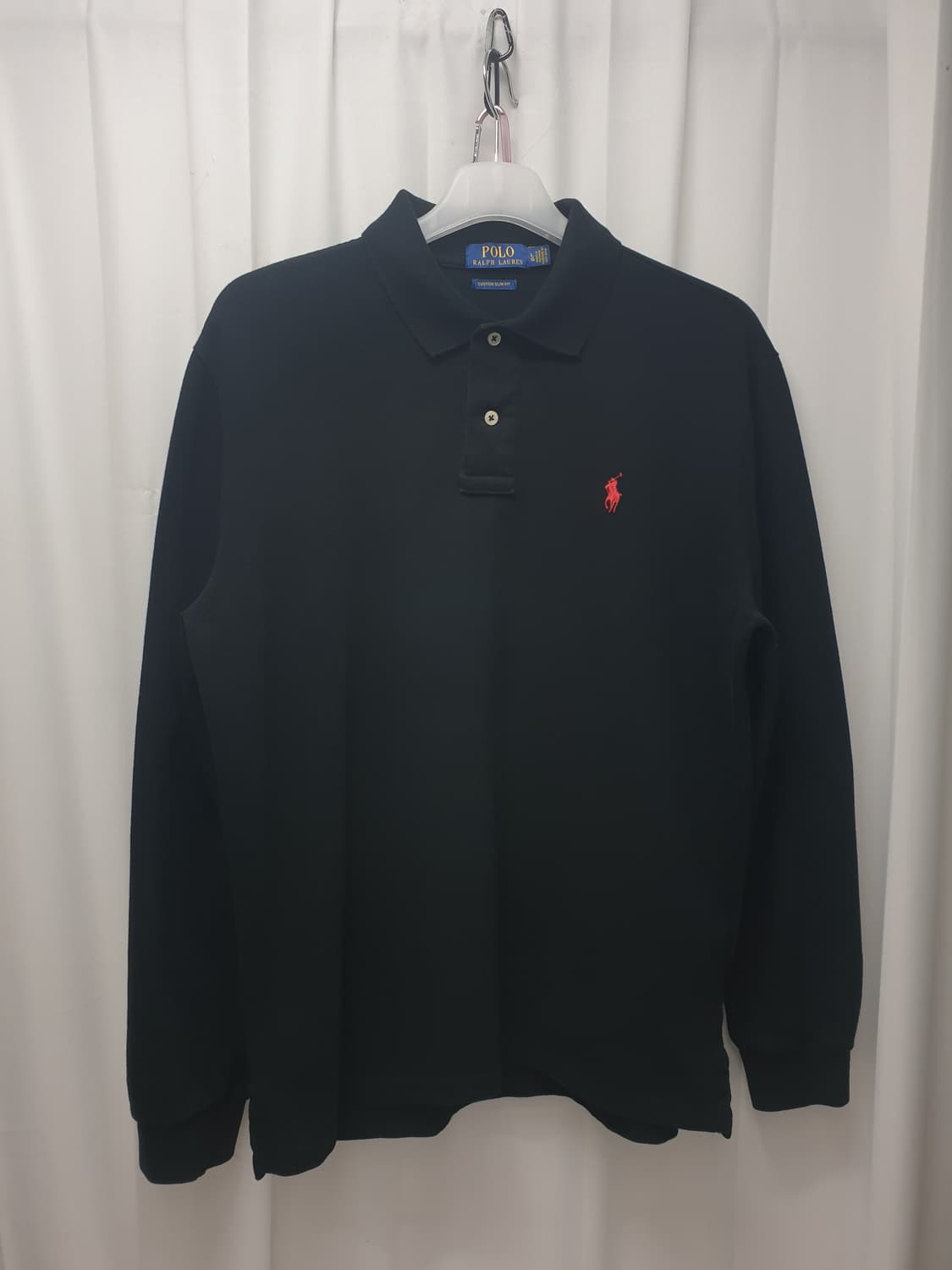 Polo 폴로랄프로렌 블랙 긴팔 폴로셔츠 L 상품이미지1