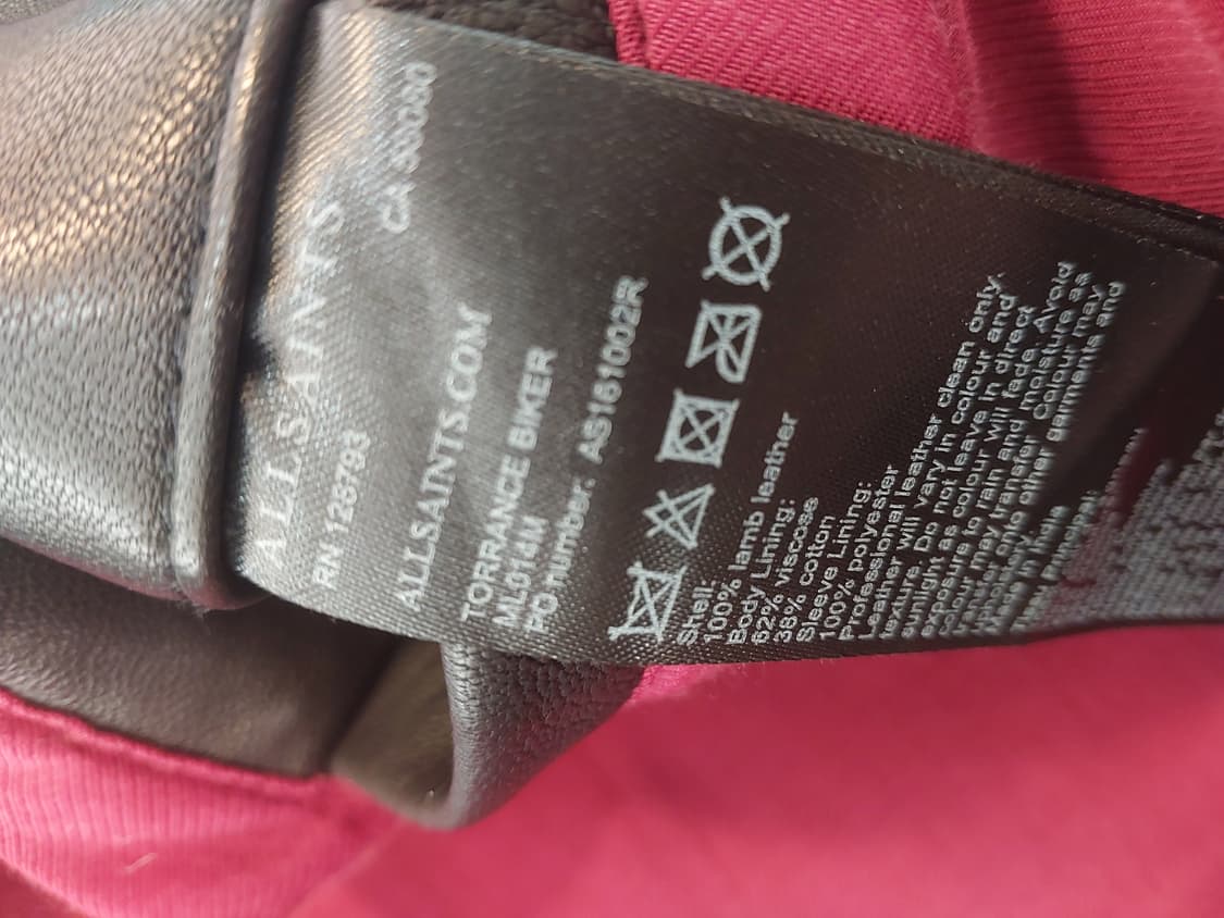 올세인츠 양가죽 라이더자켓 Torrance 95사이즈 상품이미지8