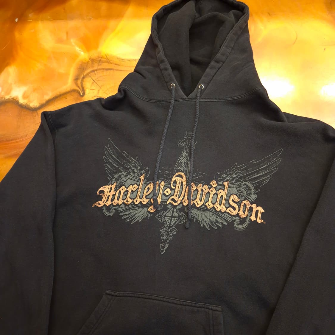 할리데이비슨 전ㆍ후면 프린팅 후드티 XL 상품이미지2