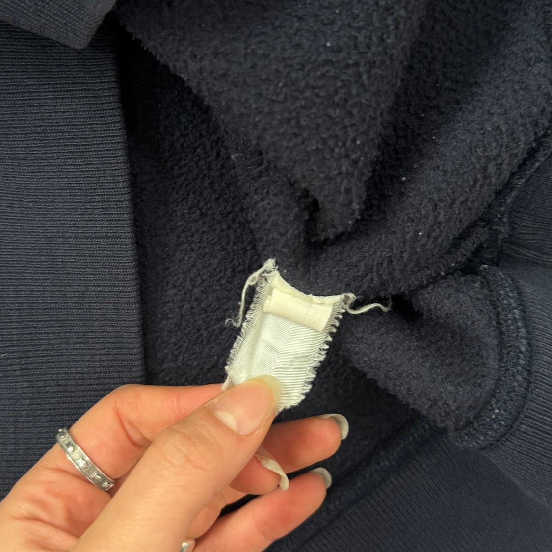 Gap 갭 네이비 로고 네이비 후리스 후드티 상품이미지6