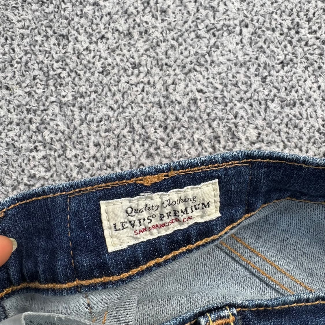 W32 리바이스 중청 워싱 데님 팬츠 0413J 상품이미지4