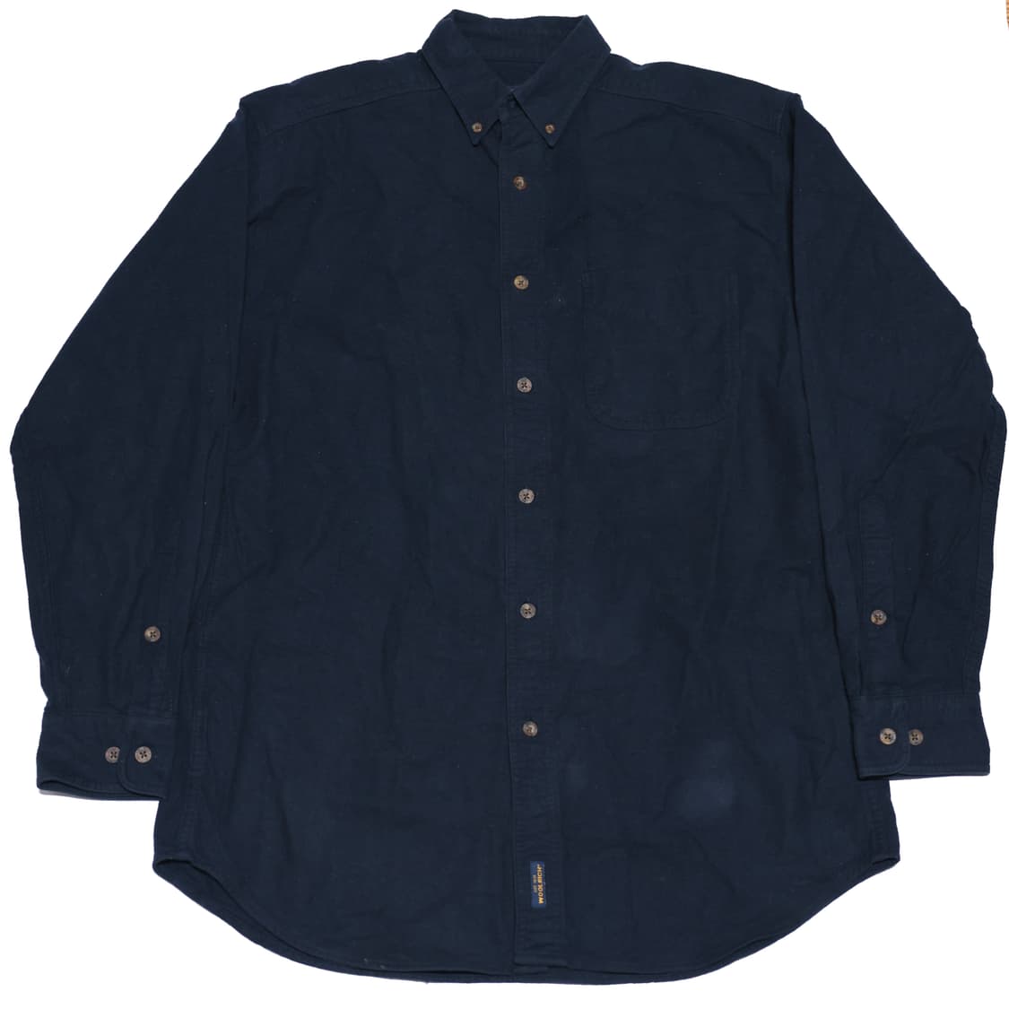 Woolrich Navy Button-Down Cotton Shirt 상품이미지1