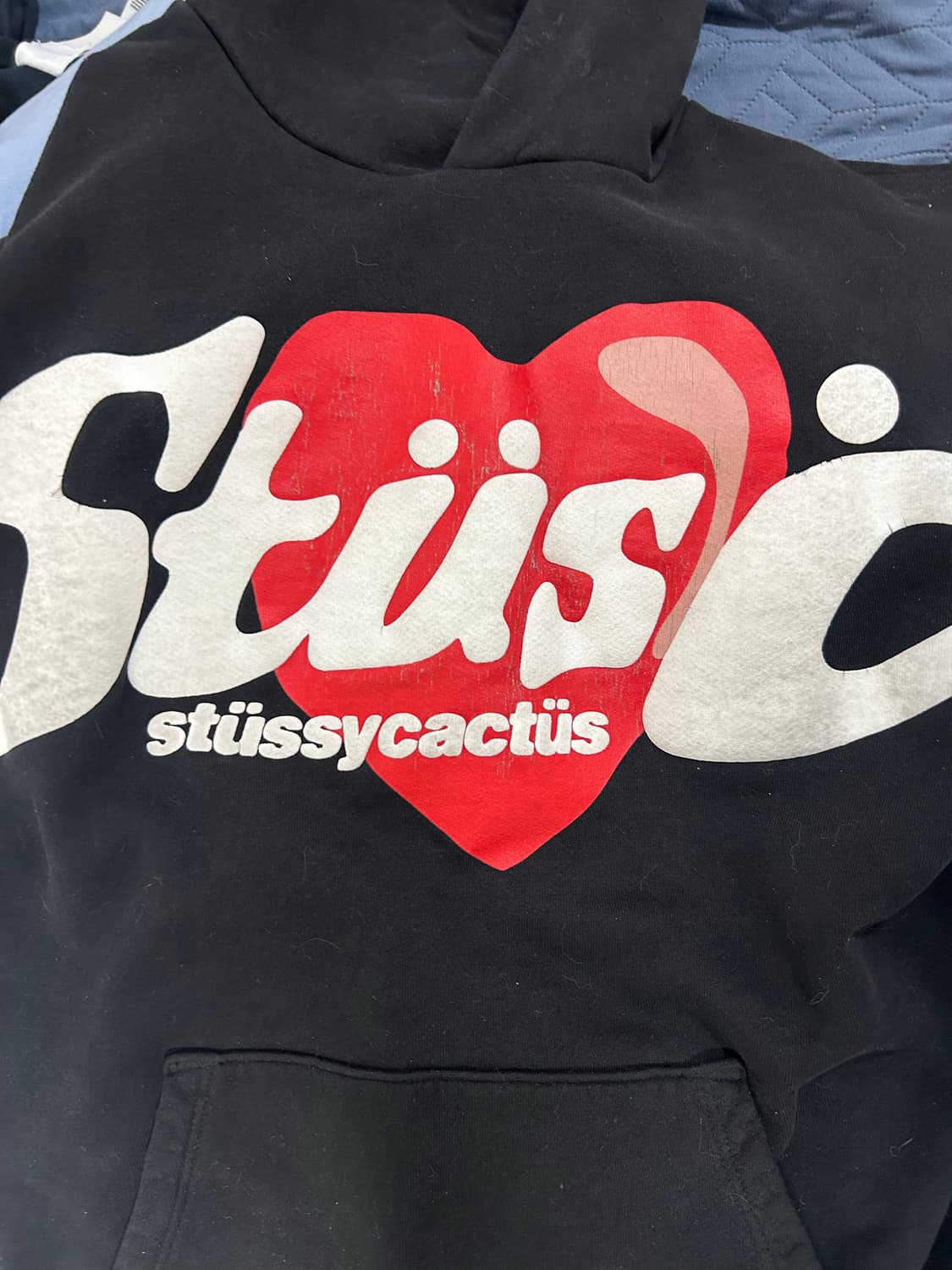 (희귀) 스투시 x CPFM 하트 후드티 블랙 S 상품이미지3
