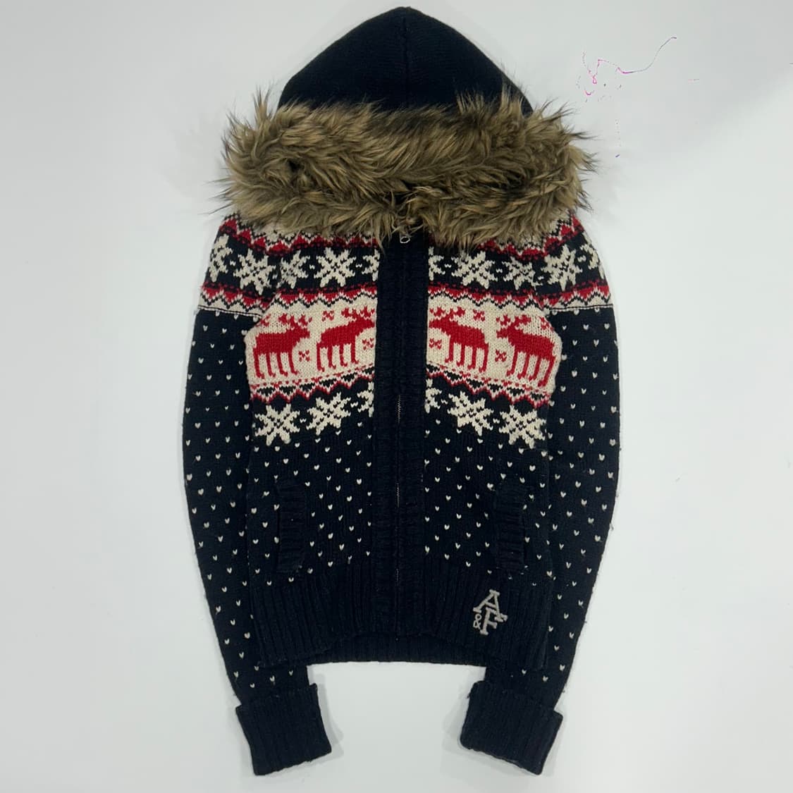 Abercrombie 아베크롬비 노르딕 울프죠 니트집업 상품이미지3