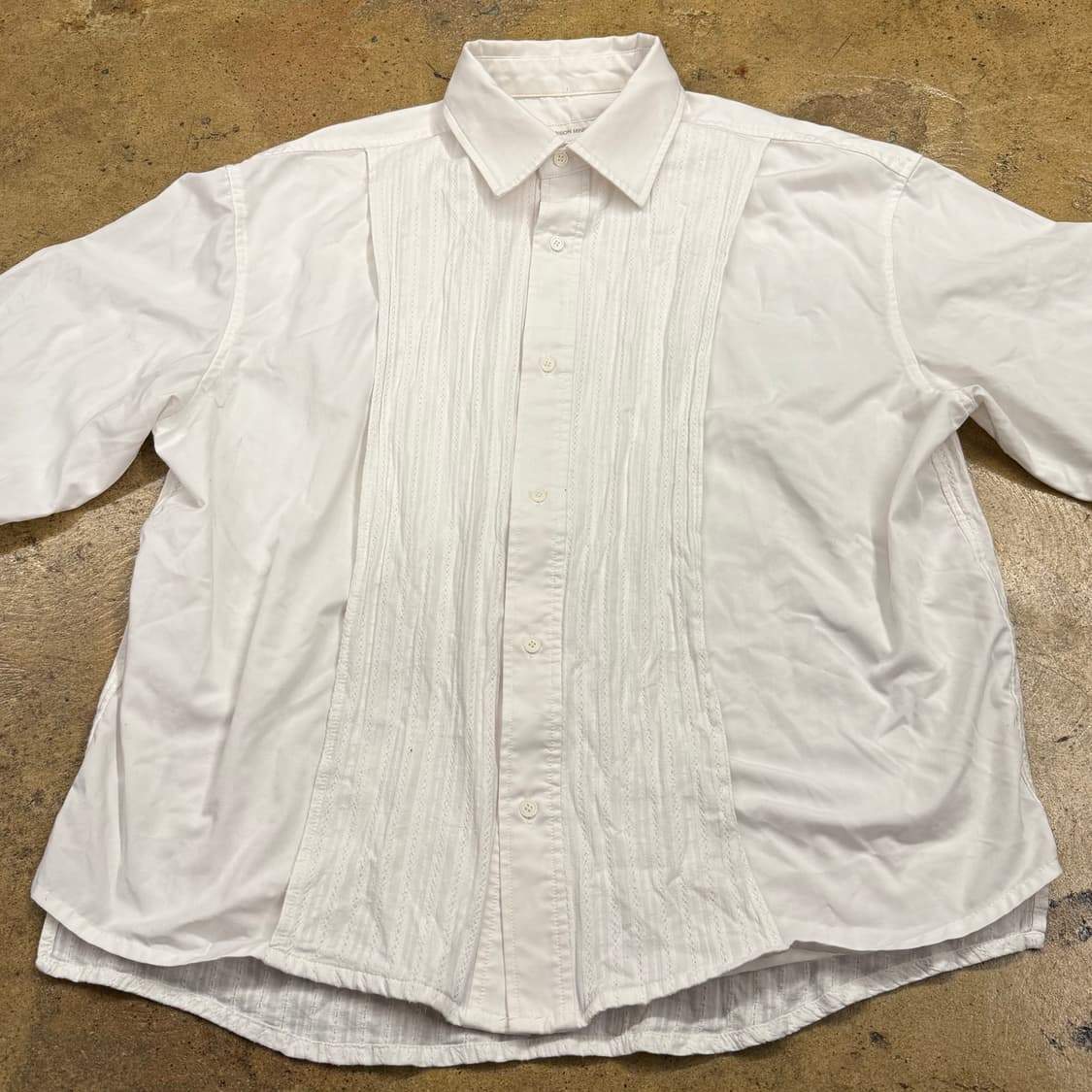 [정품/M] 메종미네드 화이트 핀턱 셔츠 b10 상품이미지3