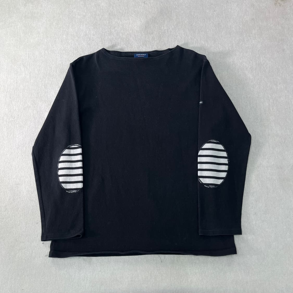 W 100 세인트제임스 엘보우 패치 롱슬리브 티셔츠 상품이미지1