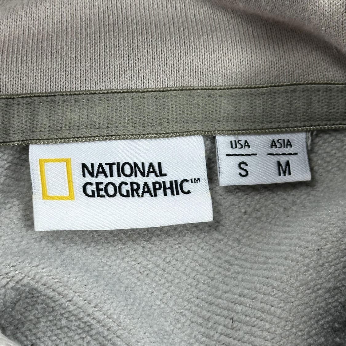 내셔널지오그래픽 와펜 아이보리 후드티 (M) 상품이미지5
