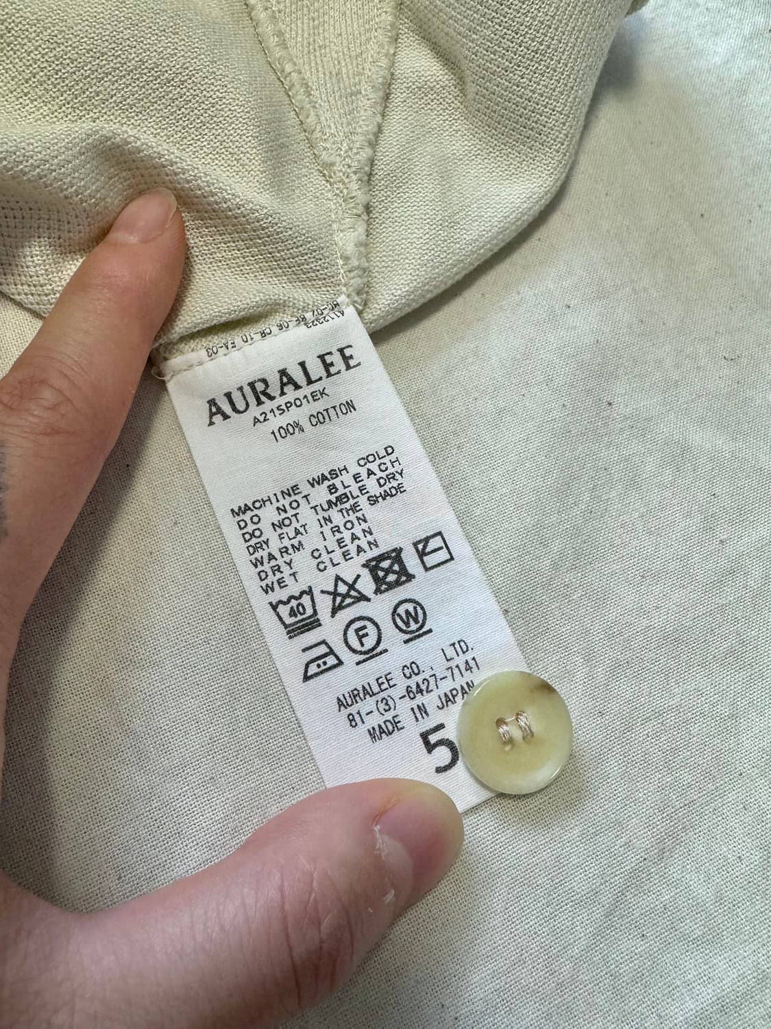 AURALEE polo shirt 상품이미지4