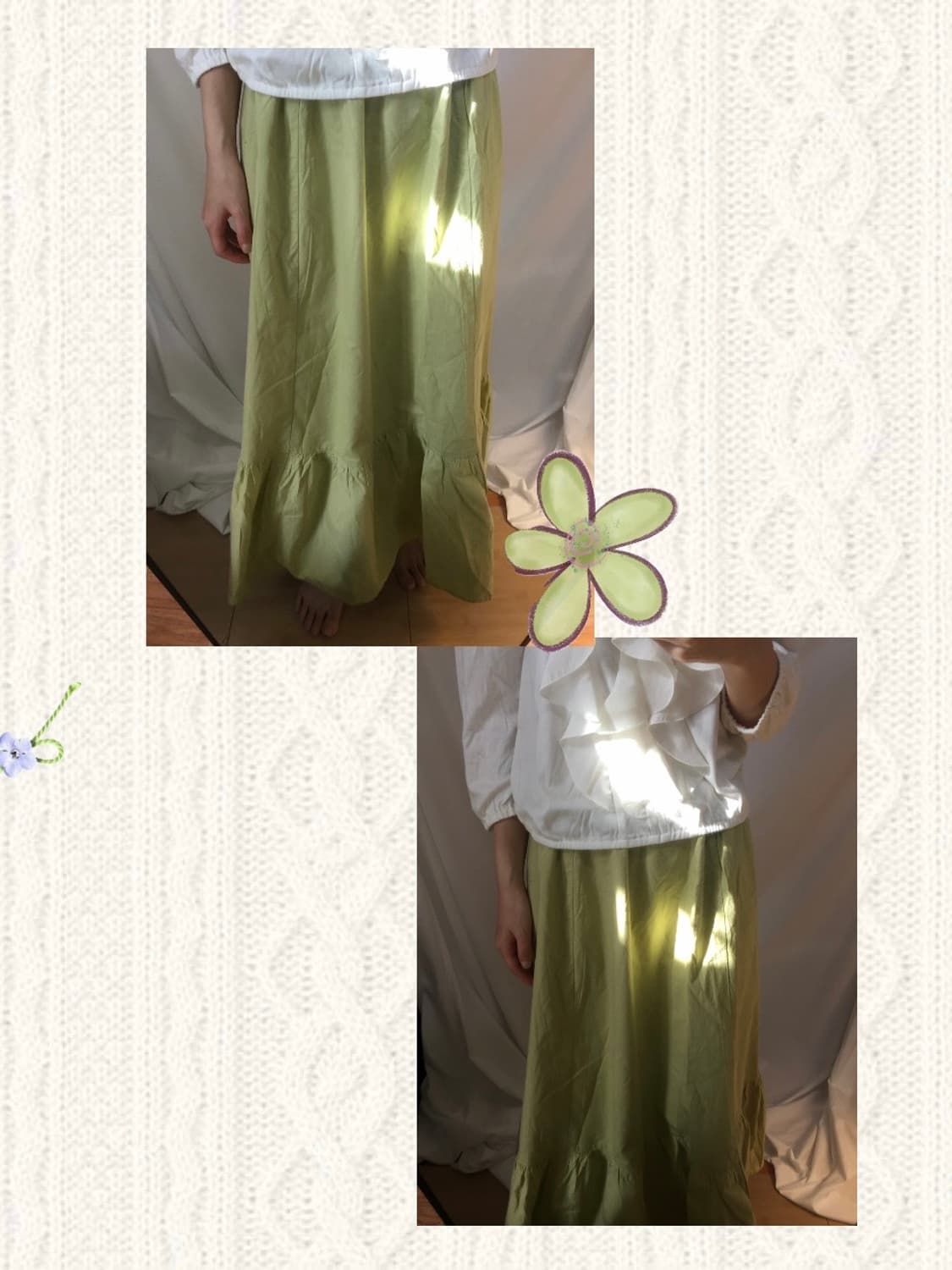 GU 코튼 스커트 상품이미지2