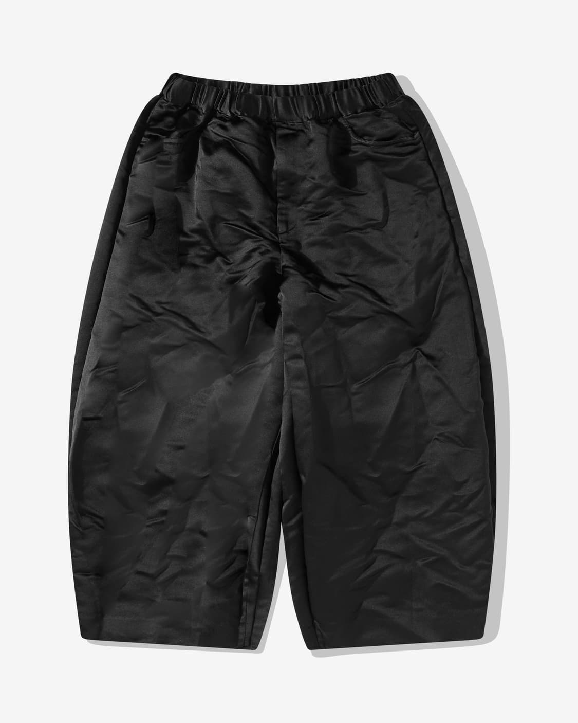 24ss 블랙 꼼데가르송 새틴 벌룬팬츠 xs 상품이미지1
