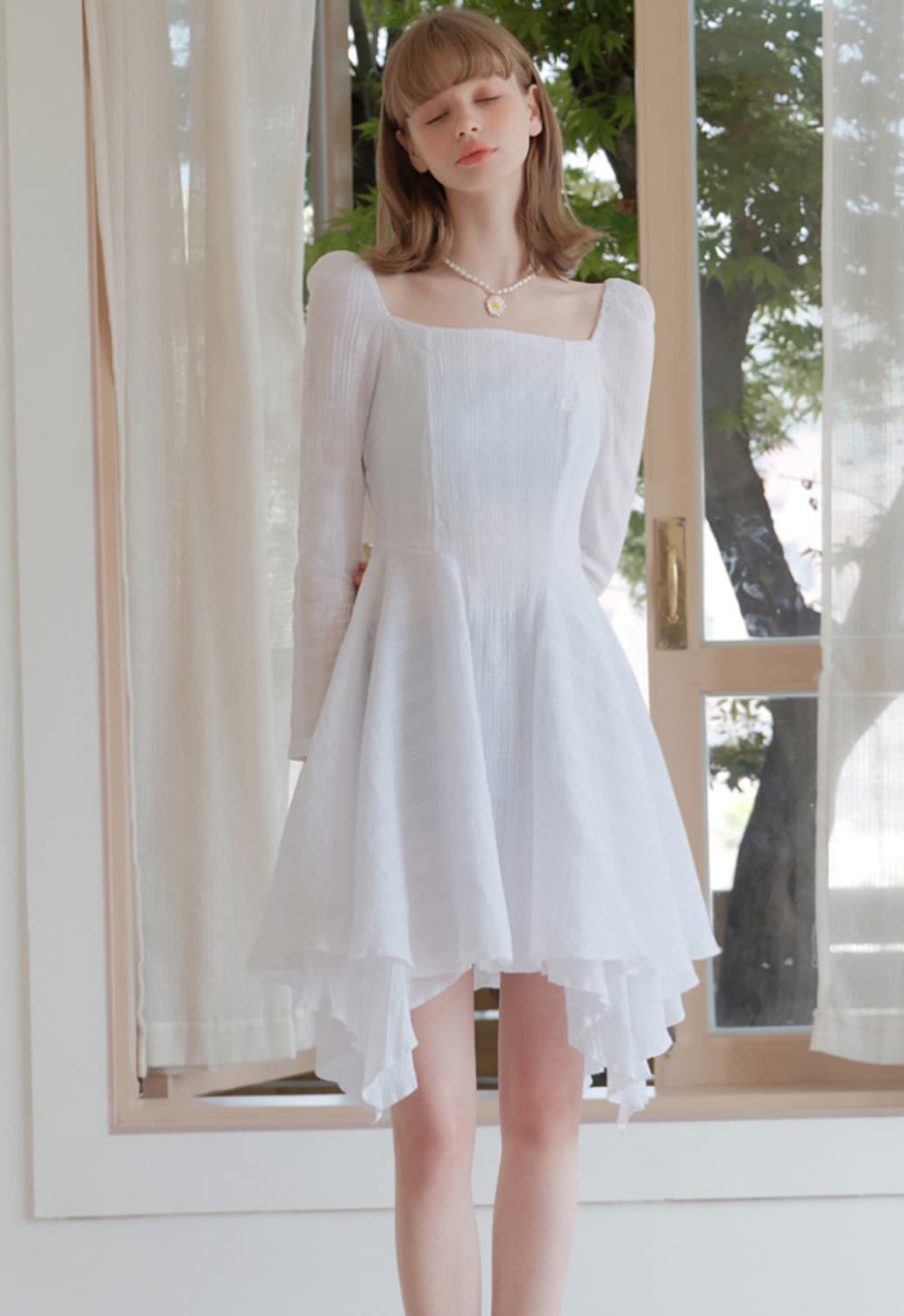 어반드레스 코튼 원피스 화이트  상품이미지1