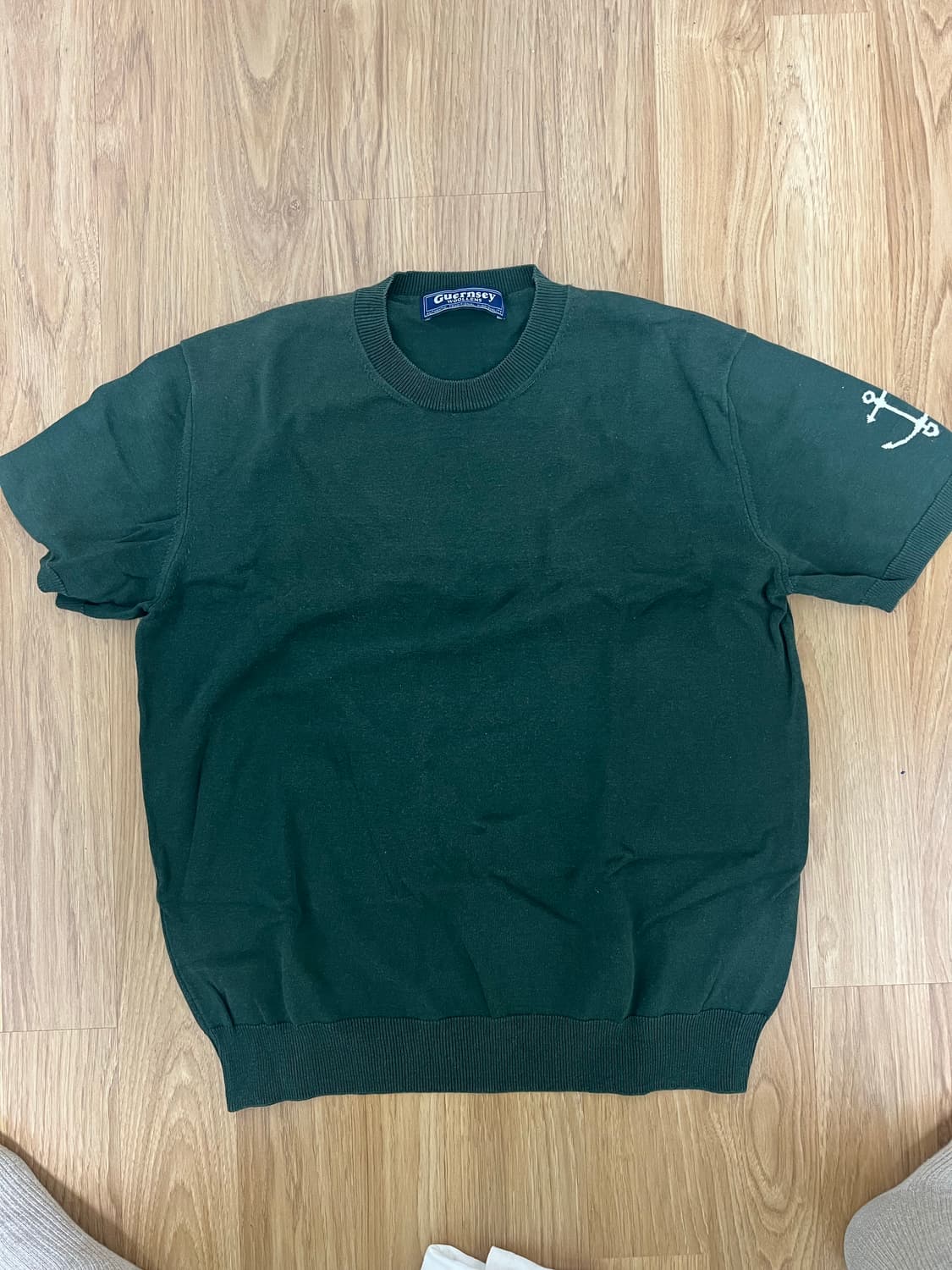 건지울른스 초록 반팔 니트 XL 상품이미지1