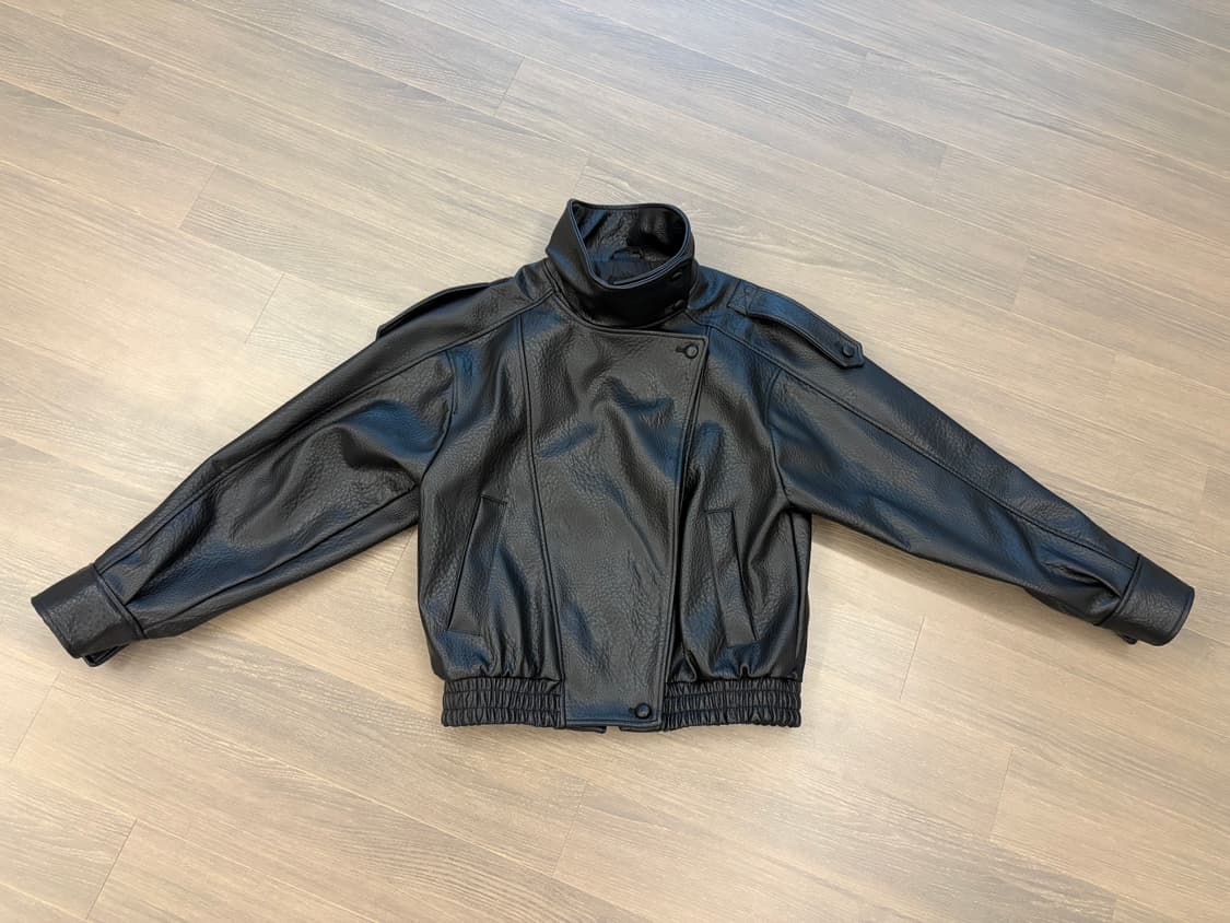 자라 생로랑st 페이크 레더자켓 상품이미지1