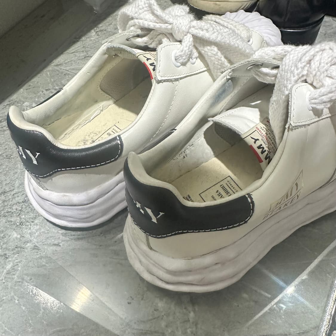 [41] 미하라 야스히로 블레이키 레더 화이트 상품이미지5