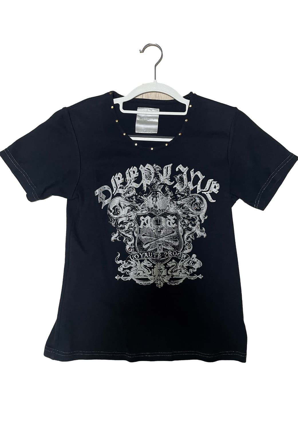 punk black half top 상품이미지1