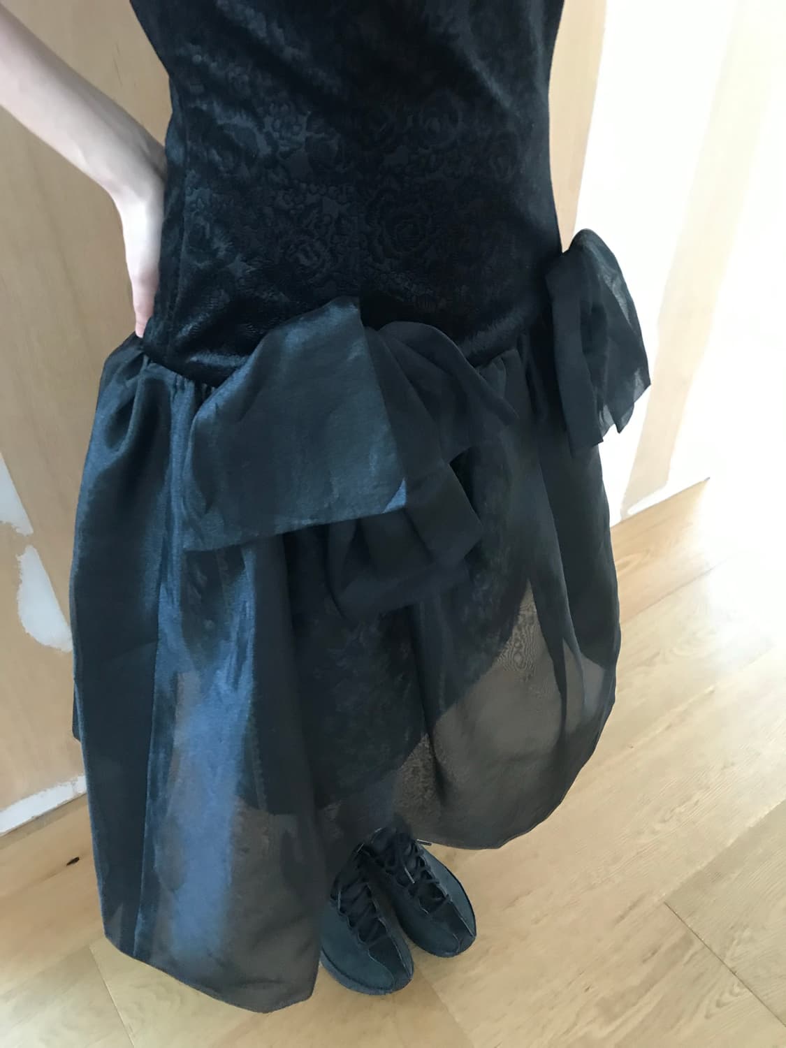 vintage velvet pattern dress 상품이미지8