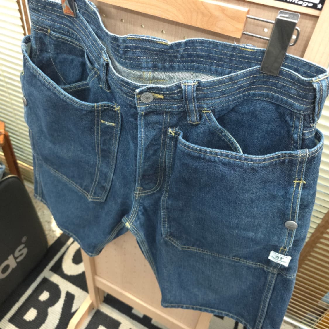 SASSAFRAS Fall Leaf Pants 데님쇼츠(L 상품이미지1