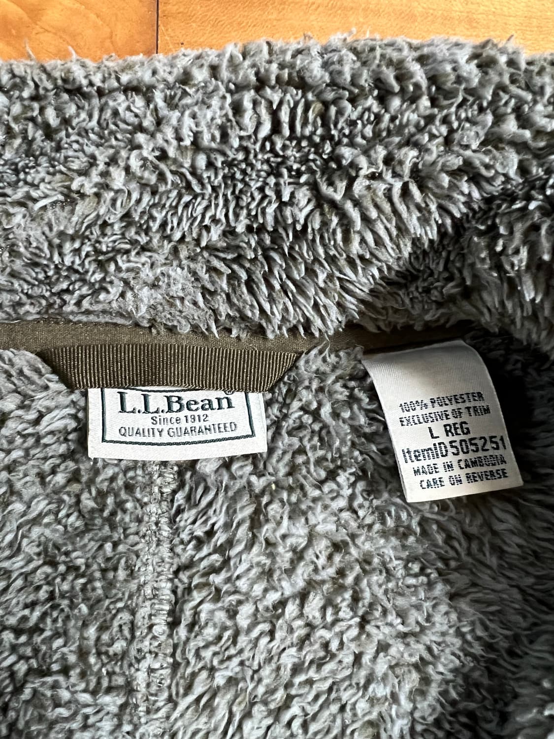 LLbean fleece zip up 엘엘빈 플리스 상품이미지3