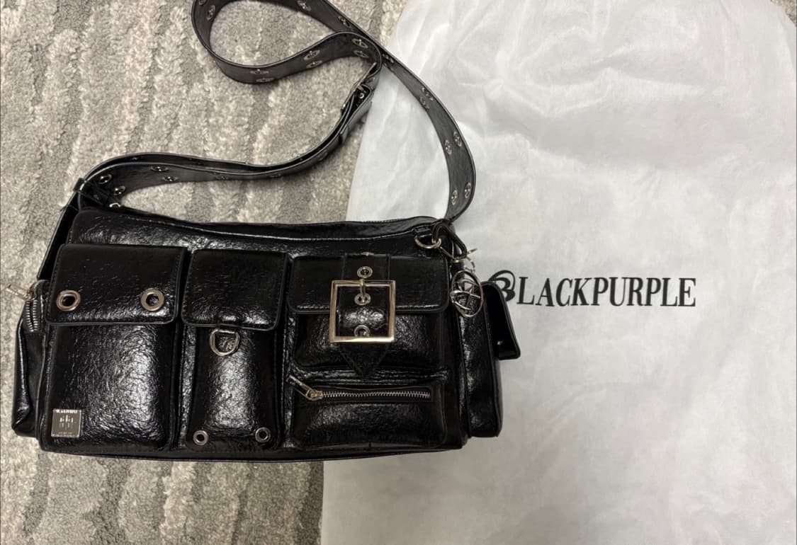 [BLACKPURPLE] Fortress Bag_Black 블랙퍼플 가방 상품이미지2