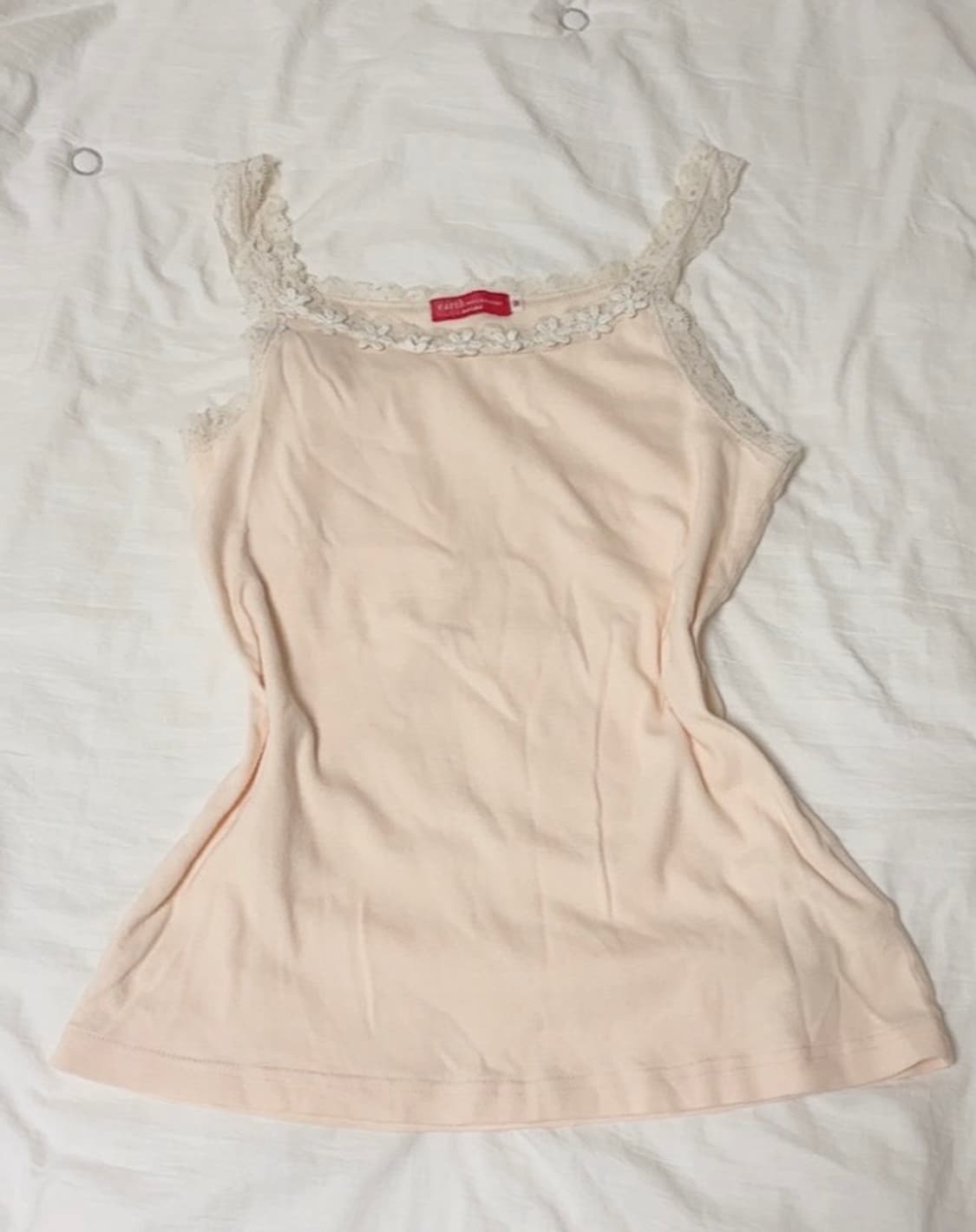 어스뮤직 애프리콧 레이스 슬리브리스 상품이미지1