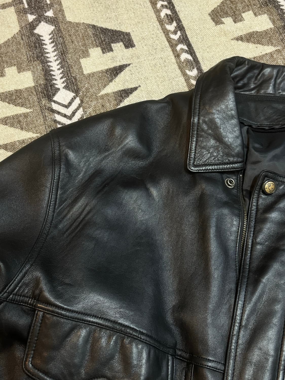 빈티지 가죽 자켓 상품이미지7