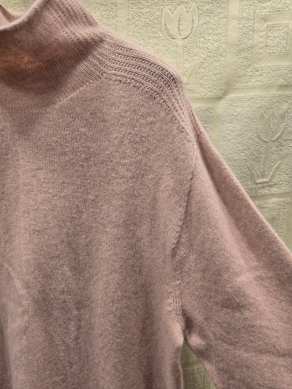 더아이잗 앙고라 혼방 핑크 니트 S(55) 상품이미지3