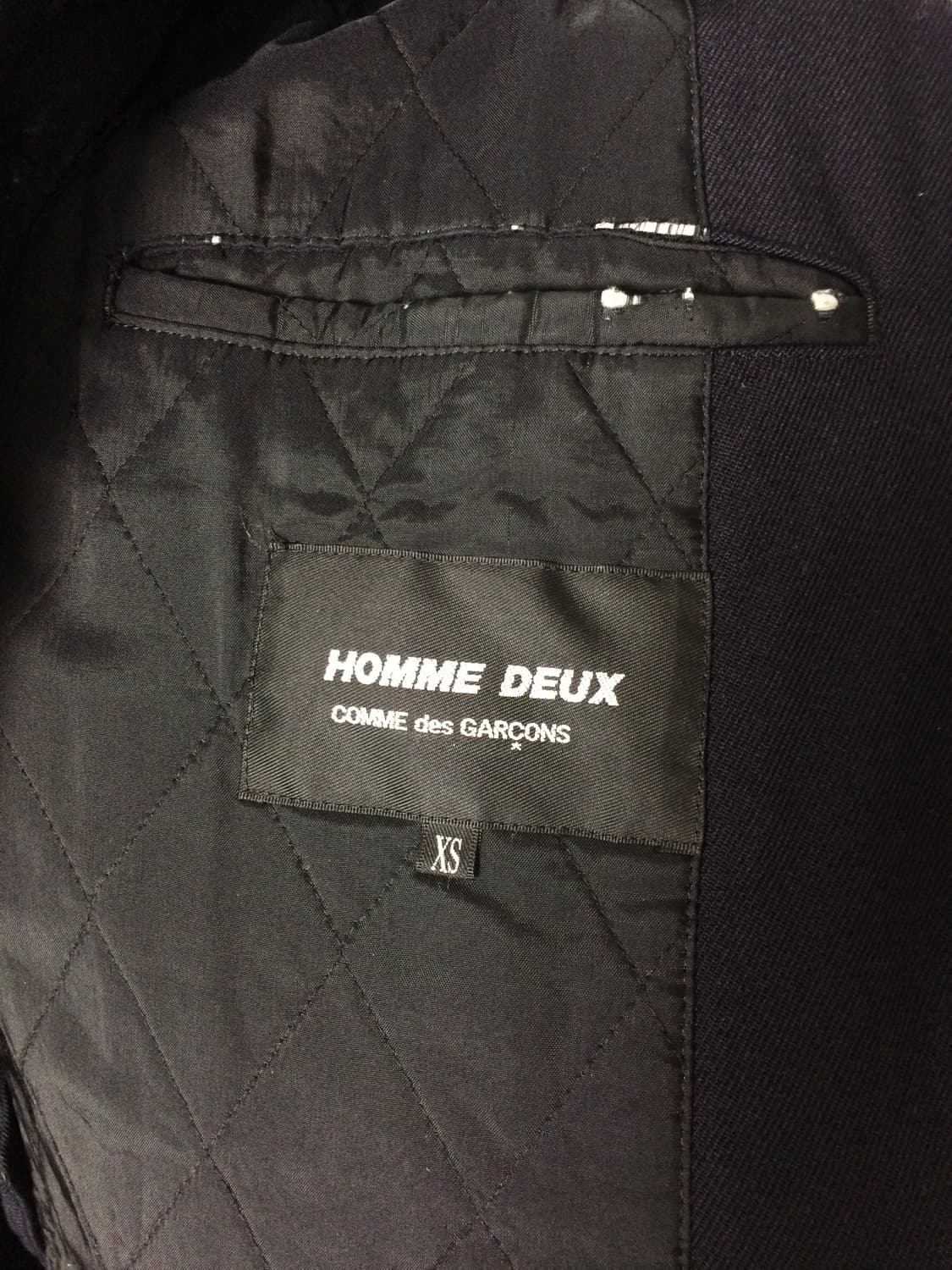 꼼데가르송 옴므 듀스 코트 네이비 상품이미지8