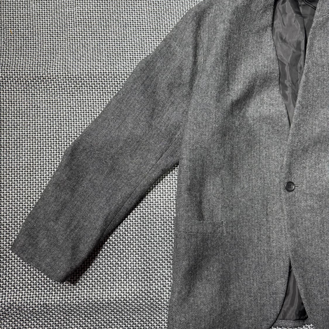 쉽스 헤링본 논카라 블레이저 그레이 ( L/OLD-7880 ) 상품이미지6