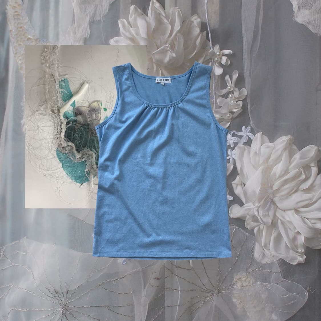 Layered Sleeveless Shirt ﹏𓊝﹏☼  상품이미지1