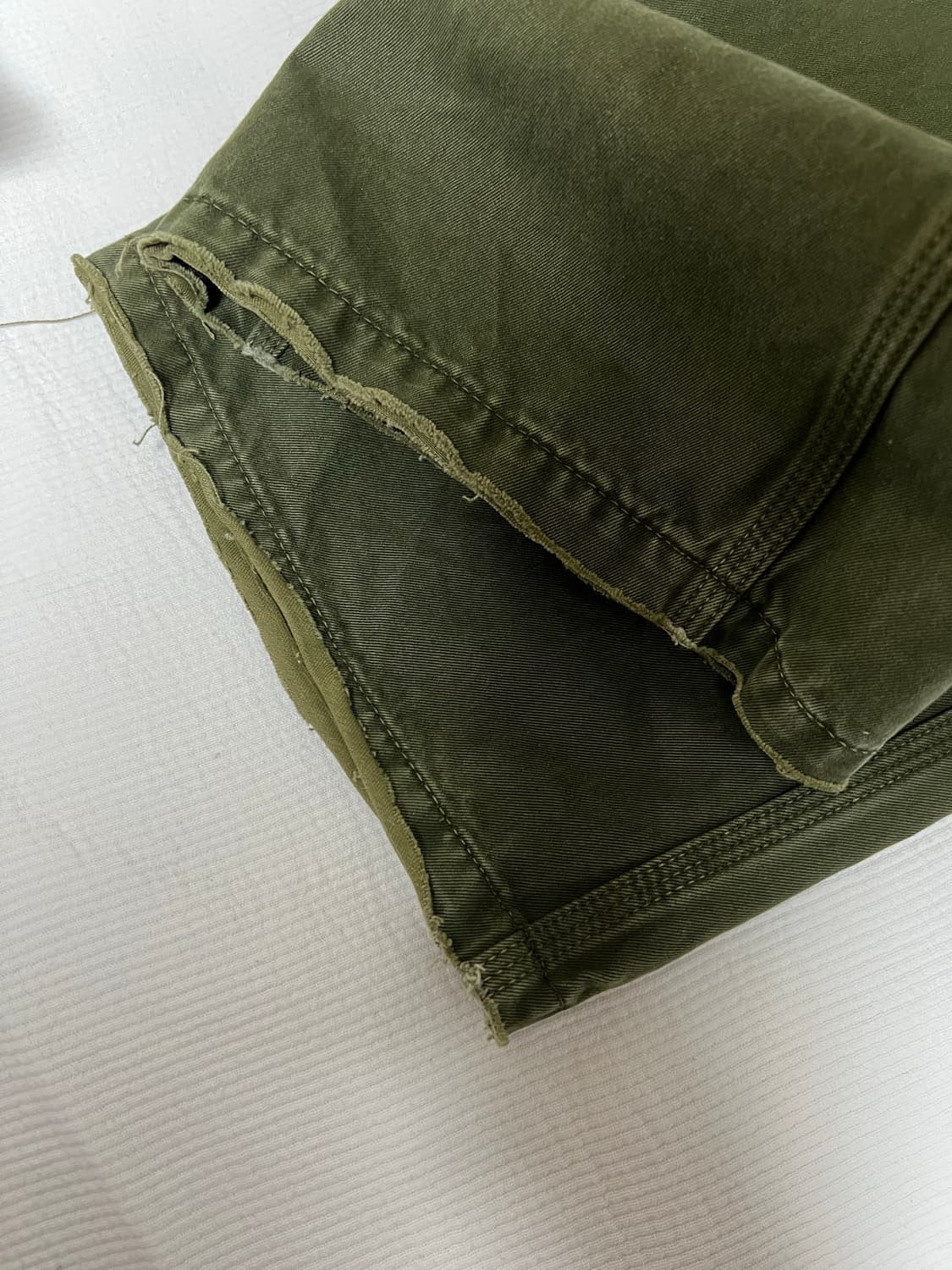 A.ta CUT OFF CARPENTER PANTS (MOSS) 상품이미지3