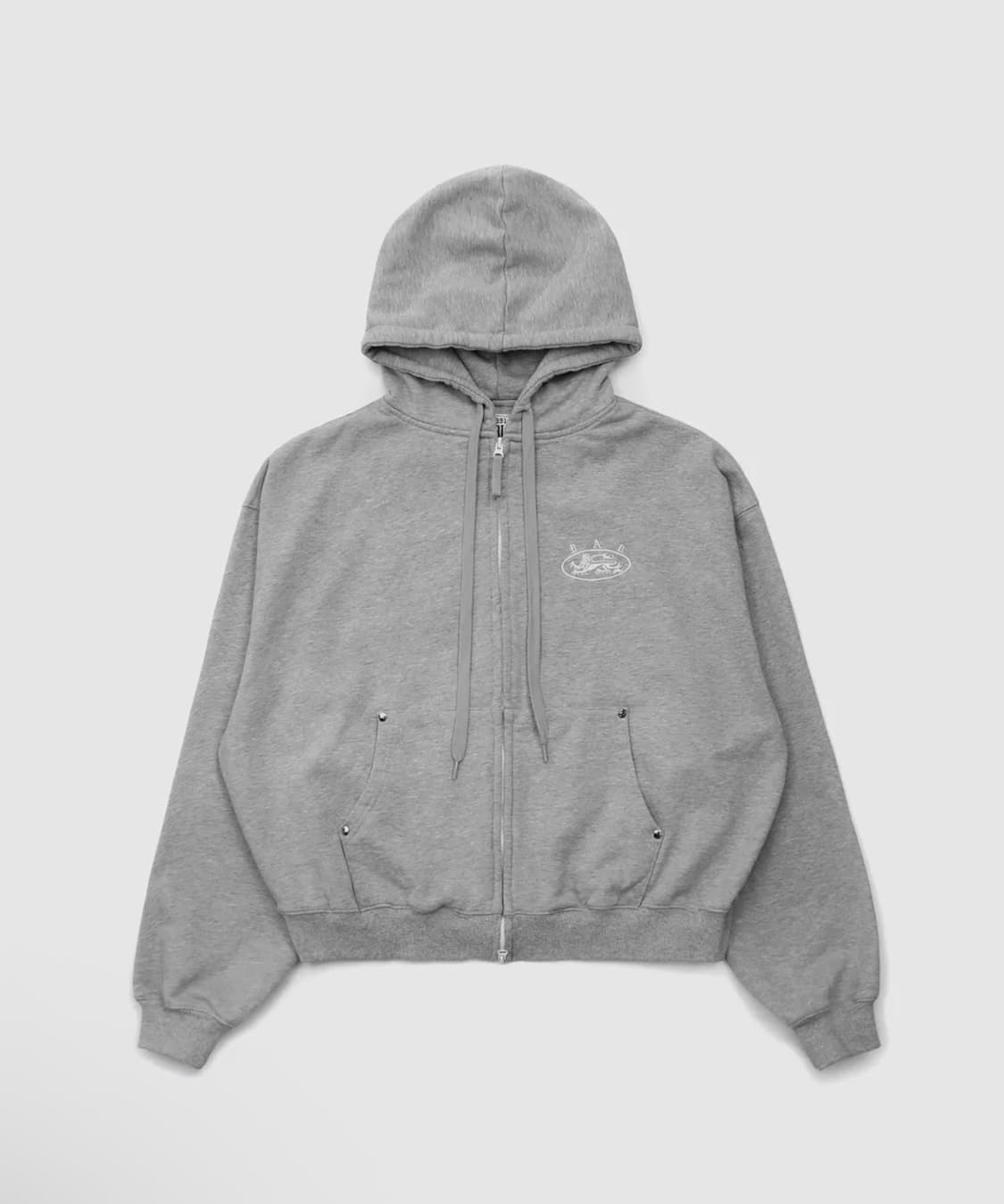 배드블러드 미스틱 캡슐 후드 집업 - 그레이 L 상품이미지2