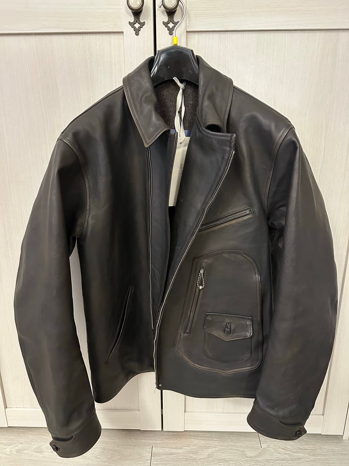 [40] 올드조 파티나 홀스 하이드 헨드릭 레더 자켓 브라운 상품이미지7