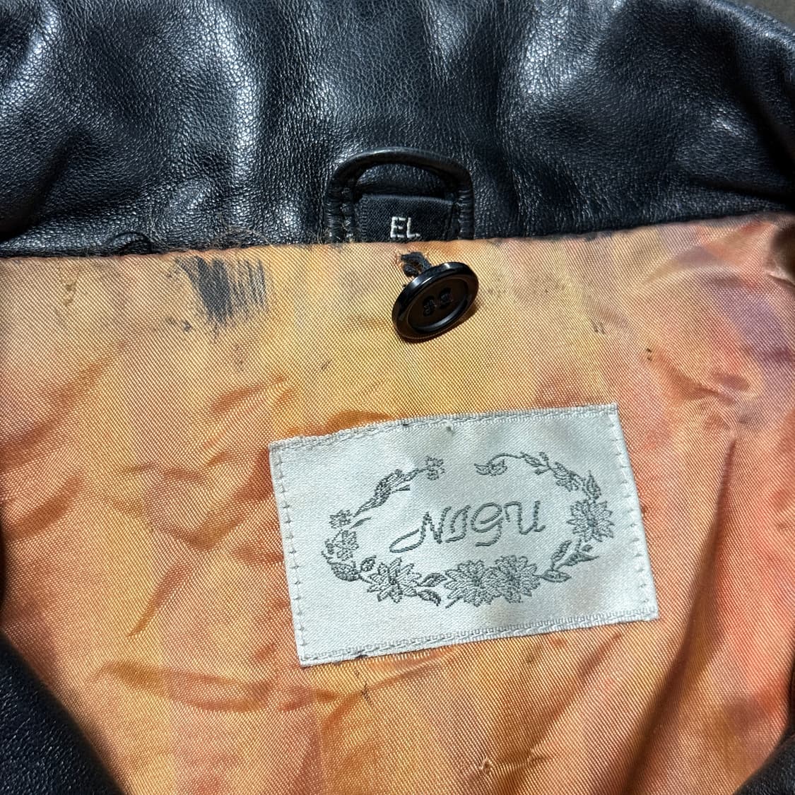 VTG 빈티지 100% 쉽스킨 양가죽 레더 봄버 자켓 상품이미지8