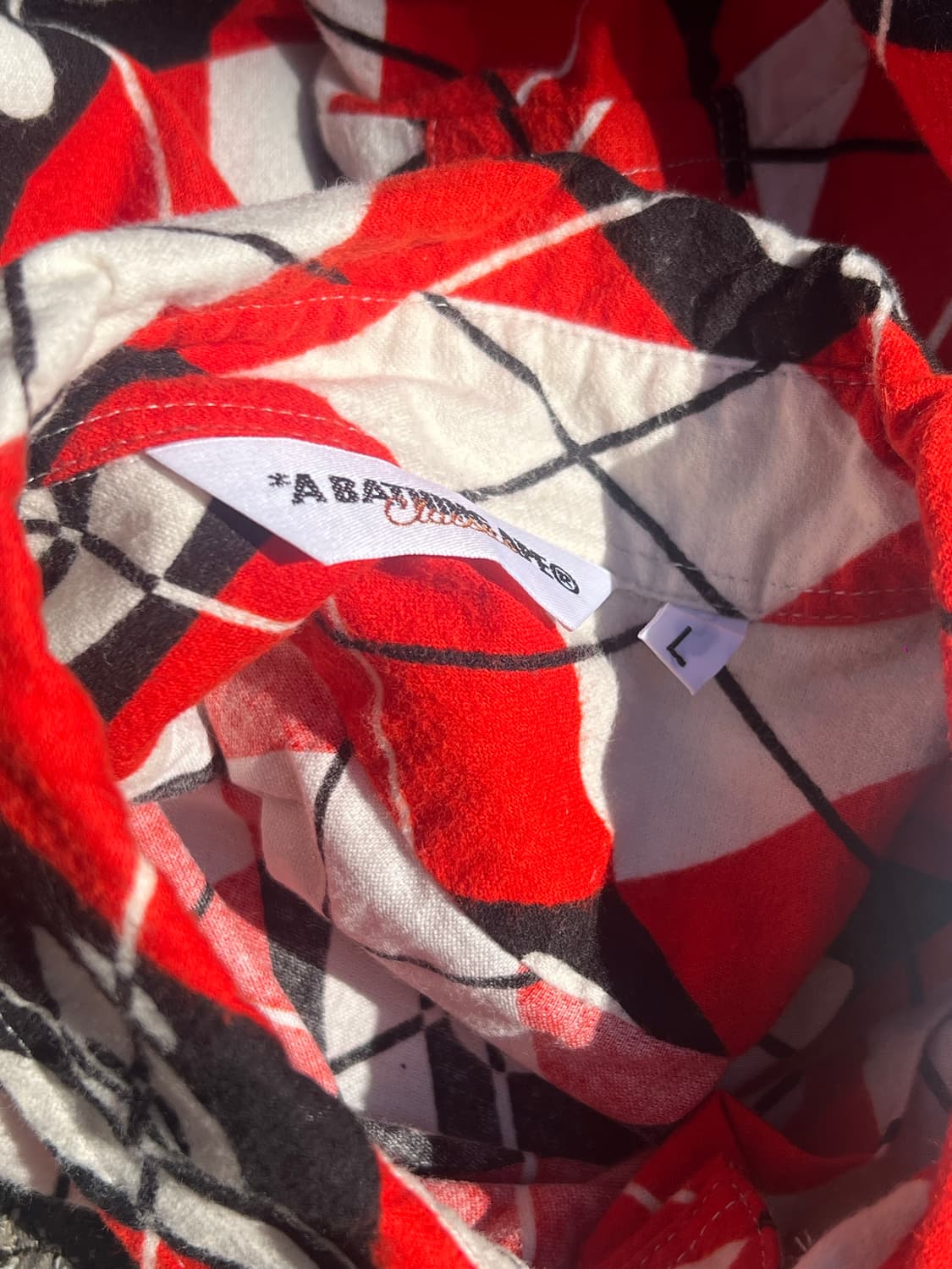 Bape Argyle Ape Shirt 상품이미지4
