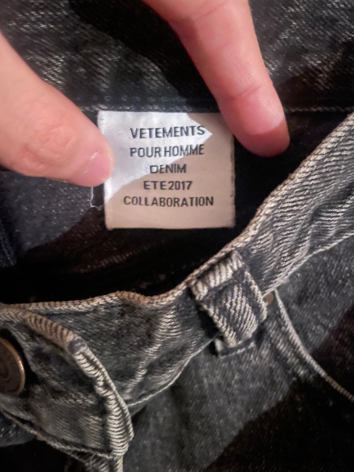 vetements x levis reversible zipper 데님팬츠 상품이미지5
