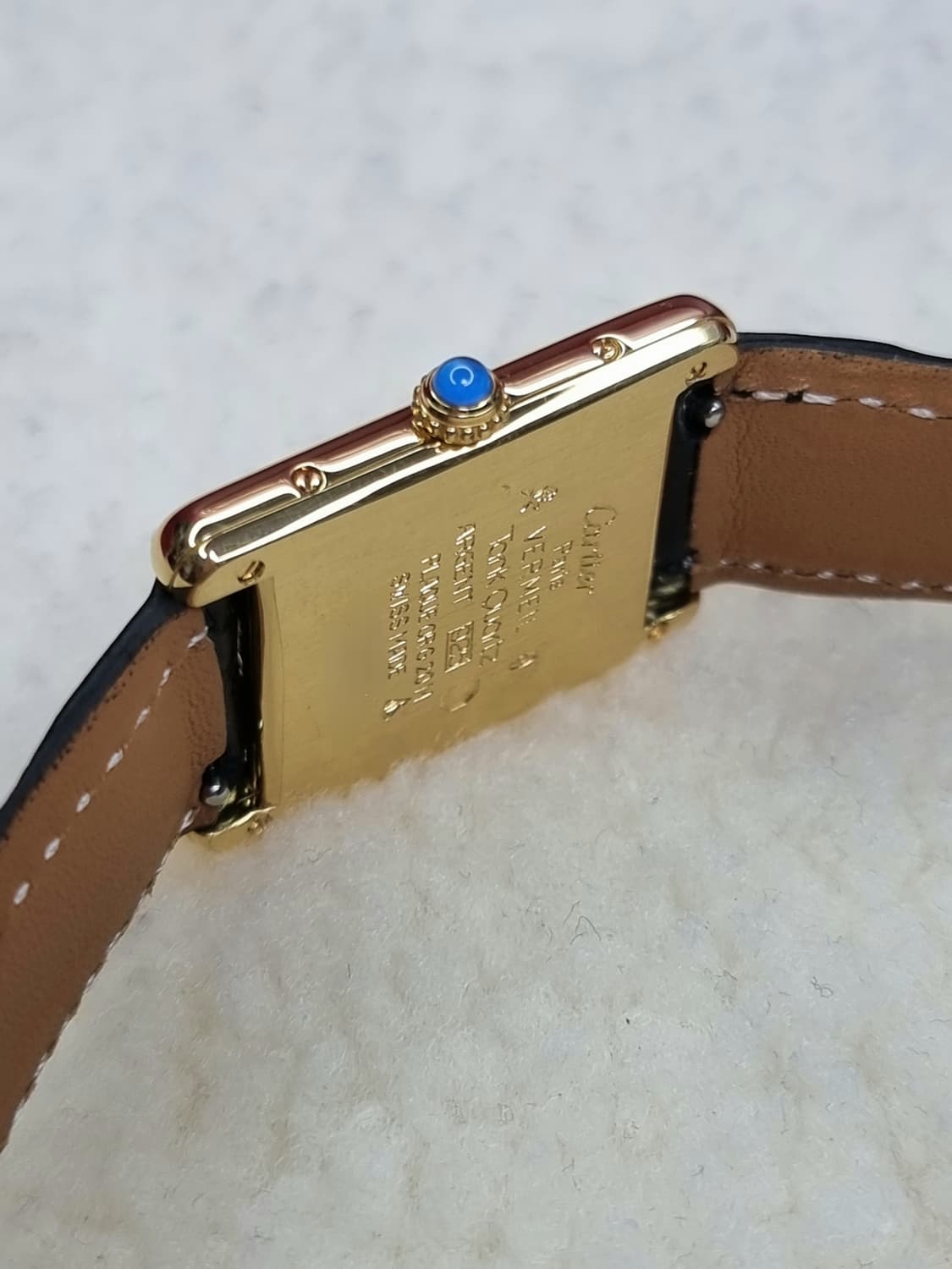 까르띠에 빈티지 탱크머스트 L 샴페인다이얼 핀버클 시계 (남녀 공용) 상품이미지3